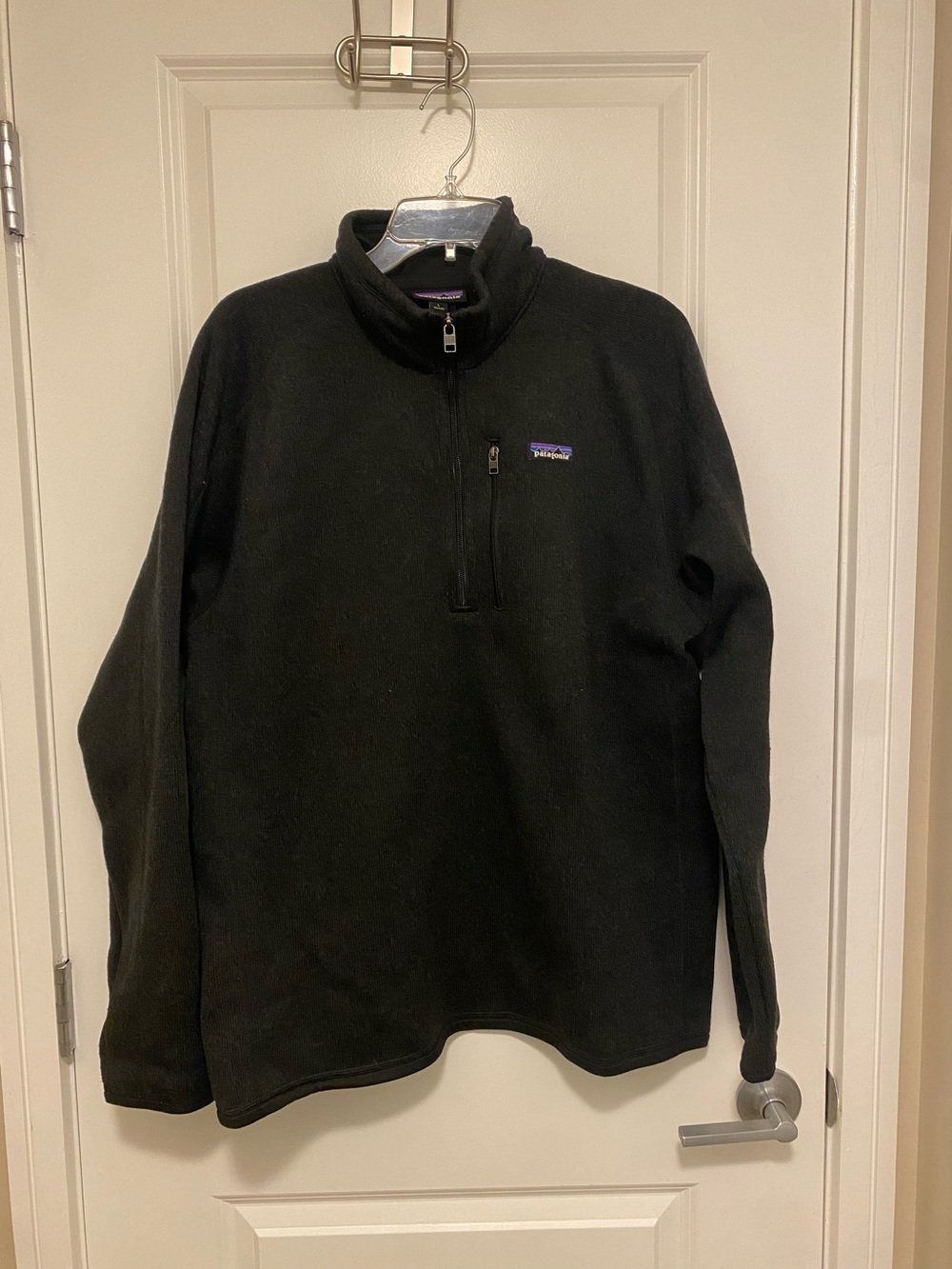 Patagonia Better Sweater 1/4 Zip Pullover Mens Large Charcoal Grey Fleece